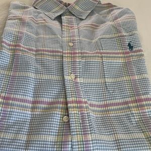 Men’s Plaid button down. Size L.